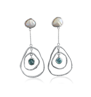 ripple earrings silver